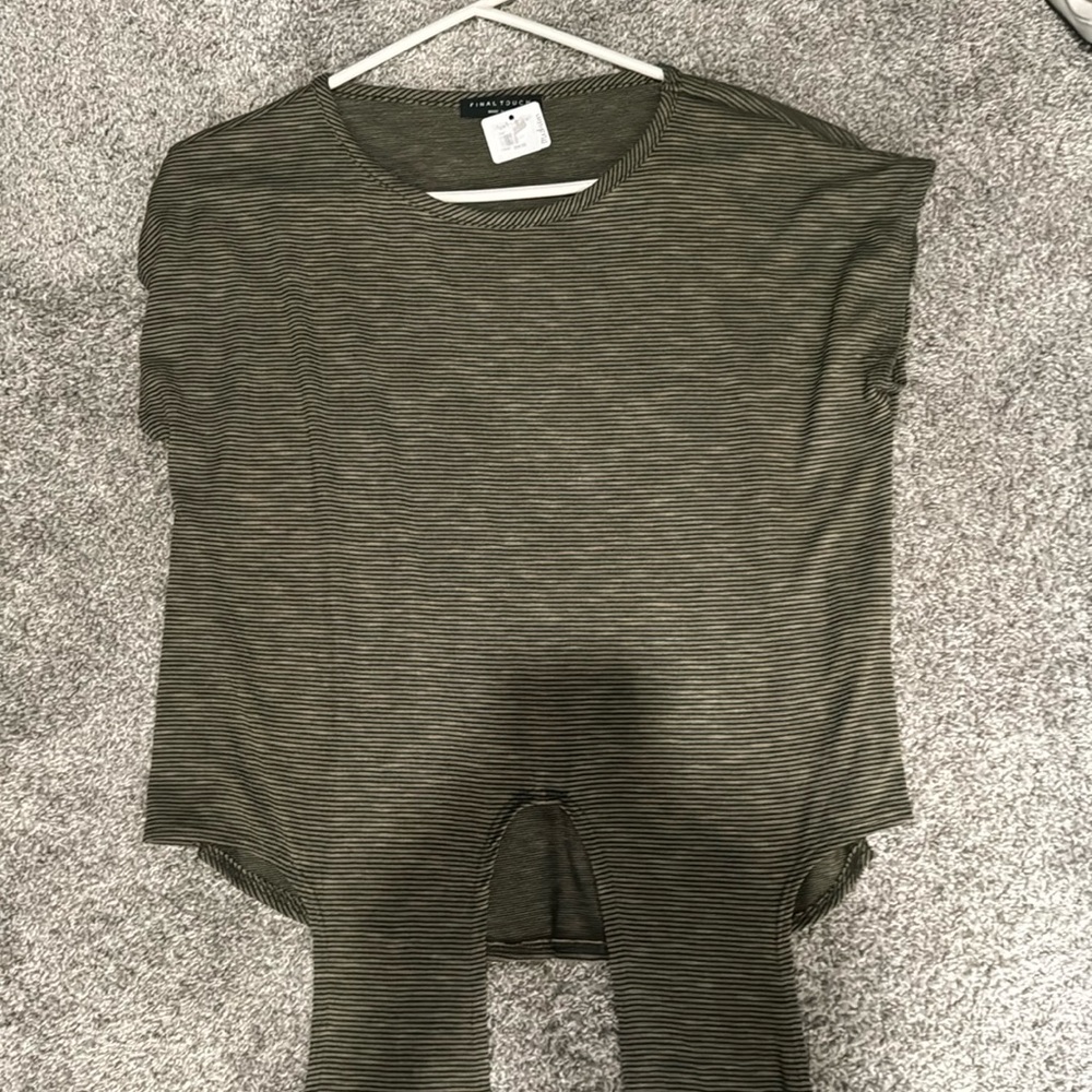 new with tags apricot lane tie front tshirt